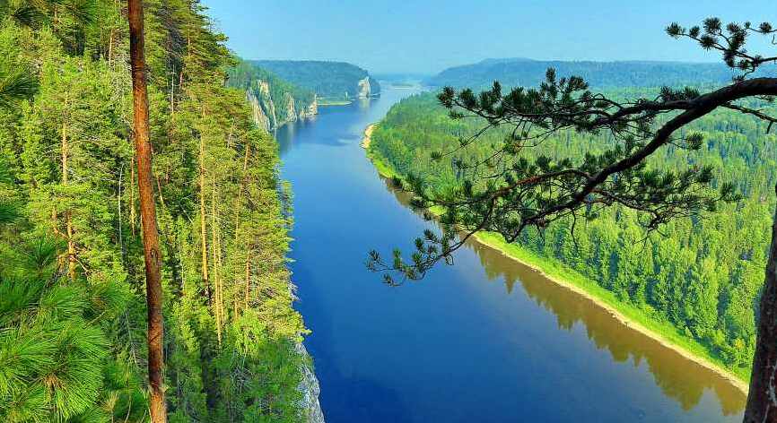 Картина на холсте Река, арт hd1657201